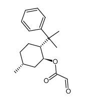 (1S,2R,5R)-5-methyl-2-(1-methyl-1-phenylethyl)cyclohexyl glyoxylate结构式