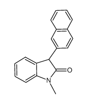 1-methyl-3-(naphthalen-2-yl)indolin-2-one结构式