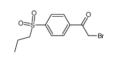 2-bromo-1-[4-(propane-1-sulfonyl)-phenyl]-ethanone结构式