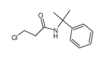 3-chloro-propionic acid-(1-methyl-1-phenyl-ethylamide)结构式