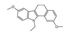 11-ethyl-6,11-dihydro-3,9-dimethoxy-5H-benzocarbazole Structure