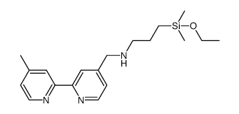 4-methyl-4'-[methylamino-3-(propyldimethylethoxysilyl)]-2,2'-dipyridine Structure