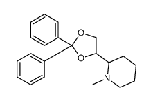 2-(2,2-diphenyl-1,3-dioxolan-4-yl)-1-methylpiperidine结构式