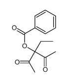 Benzoic acid 3-ethyl-2,4-dioxopentan-3-yl ester结构式