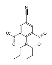 4-(dipropylamino)-3,5-dinitrobenzonitrile结构式