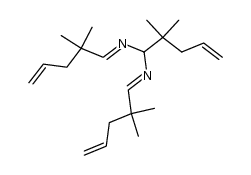 N,N'-bis-(2,2-dimethyl-pent-4-enylidene)-2,2-dimethyl-pent-4-ene-1,1-diamine Structure