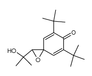 5,7-di-tert-butyl-2-(2-hydroxypropan-2-yl)-1-oxaspiro[2.5]octa-4,7-dien-6-one Structure