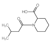 1-(3-Methylbutanoyl)-2-piperidinecarboxylic acid结构式