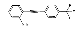 2-([4-{trifluoromethyl}phenyl]ethynyl)aniline Structure