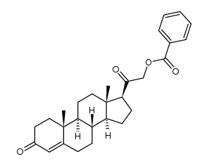 21-Benzoyloxy-4-pregnen-3,20-dion结构式