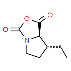 1H,3H-Pyrrolo[1,2-c]oxazole-1,3-dione,7-ethyltetrahydro-,(7R-cis)-(9CI)结构式
