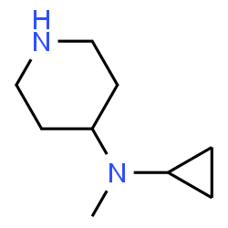 N-Cyclopropyl-N-methyl-4-piperidinamine 2HCl结构式