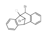11,12-dibromo-10-chloro-10,11-dihydro-5H-5,10-methanodibenzo[a,d][7]annulene结构式