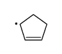 cyclopent-1->3-enyl结构式