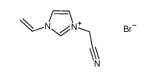 1-cyanomethyl-3-vinylimidazolium bromide Structure