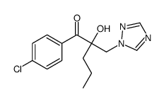 1-(4-chlorophenyl)-2-hydroxy-2-(1,2,4-triazol-1-ylmethyl)pentan-1-one Structure