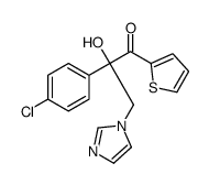 2-(4-chlorophenyl)-2-hydroxy-3-imidazol-1-yl-1-thiophen-2-ylpropan-1-one Structure