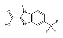 1-methyl-5-(trifluoromethyl)benzimidazole-2-carboxylic acid Structure