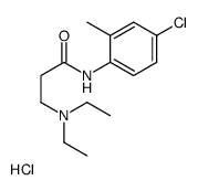 N-(4-chloro-2-methylphenyl)-3-(diethylamino)propanamide,hydrochloride结构式