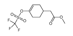 methyl 2-(4-(((trifluoromethyl)sulfonyl)oxy)cyclohex-3-en-1-yl)acetate Structure