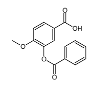 3-benzoyloxy-4-methoxybenzoic acid结构式