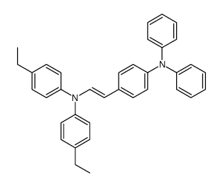 4-ethyl-N-(4-ethylphenyl)-N-[2-[4-(N-phenylanilino)phenyl]ethenyl]aniline结构式