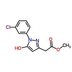 Methyl [1-(3-chlorophenyl)-5-hydroxy-1H-pyrazol-3-yl]acetate Structure