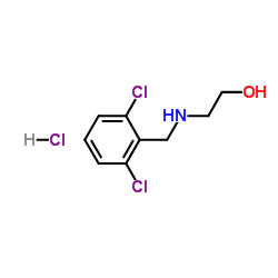 2-[(2,6-Dichlorobenzyl)amino]ethanol hydrochloride (1:1)结构式