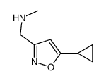 1-(5-Cyclopropyl-1,2-oxazol-3-yl)-N-methylmethanamine Structure