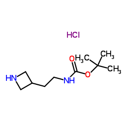 3-[2-(Boc-氨基)乙基]氮杂环丁烷盐酸盐结构式
