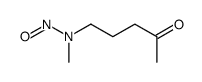 N-methyl-N-(4-oxopentyl)nitrous amide结构式