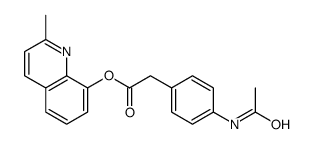 (2-methylquinolin-8-yl) 2-(4-acetamidophenyl)acetate结构式