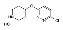 3-Chloro-6-(piperidin-4-yloxy)-pyridazine hydrochloride Structure