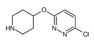 3-Chloro-6-(4-piperidyloxy)pyridazine Structure