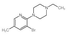 1-(3-BROMO-5-METHYLPYRIDIN-2-YL)-4-ETHYLPIPERAZINE picture