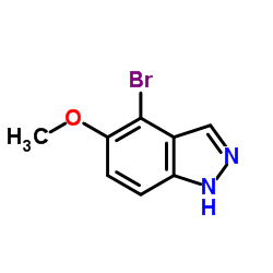 4-Bromo-5-methoxy-1H-indazole Structure