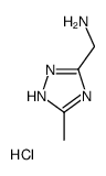 3-METHYL-1H-1,2,4-TRIAZOLE-5-METHANAMINEHYDROCHLORIDE structure