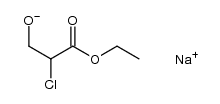 sodium 2-chloro-2-ethoxycarbonylethoxide结构式