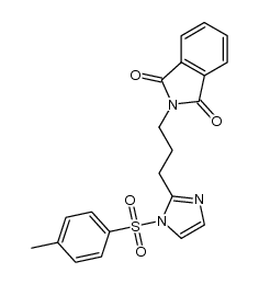 2-[3-(1-tosyl-1H-imidazol-2-yl)propyl]isoindoline-1,3-dione结构式