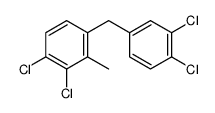 1,2-dichloro-4-[(3,4-dichlorophenyl)methyl]-3-methylbenzene Structure