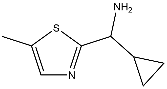 Cyclopropyl(5-methyl-1,3-thiazol-2-yl)methanamine Structure