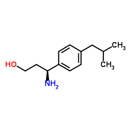 (3S)-3-Amino-3-(4-isobutylphenyl)-1-propanol结构式