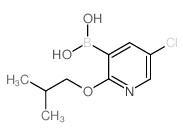 (5-CHLORO-2-ISOBUTOXYPYRIDIN-3-YL)BORONIC ACID structure