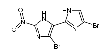 4,5'-dibromo-2'-nitro-1H,3'H-2,4'-biimidazole结构式