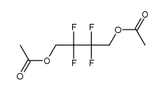 2,2,3,3-tetrafluorobutane-1,4-diol diacetate结构式
