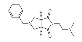 cis-5-benzyl-2-(2-dimethylaminoethyl)tetrahydro-2H,3aH-pyrrolo[3,4-c]pyrrole-1,3-dione结构式