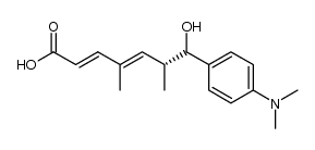 4,6-(R)-dimethyl-7-(4'-N,N-dimethylaminophenyl)-7-hydroxy-2,4-heptadienoic acid结构式