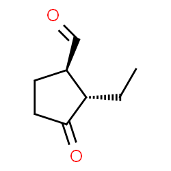 Cyclopentanecarboxaldehyde, 2-ethyl-3-oxo-, trans- (9CI)结构式