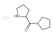 1-Pyrrolidinyl(2-pyrrolidinyl)methanone hydrochloride结构式