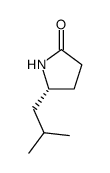 (5R)-5-(2-methylpropyl)pyrrolidin-2-one结构式